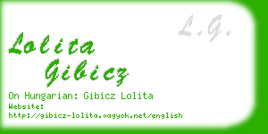 lolita gibicz business card